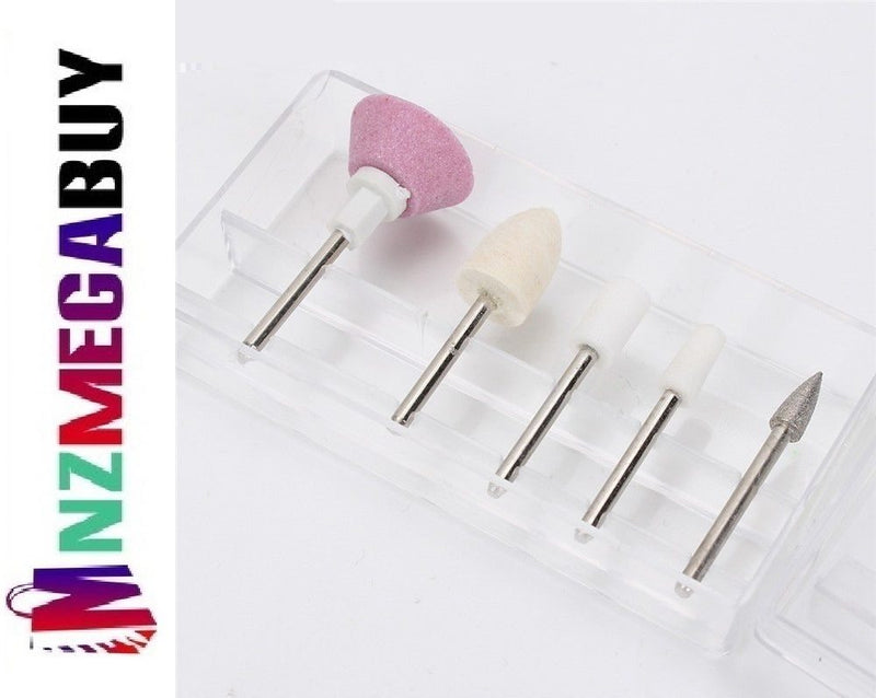 5 x  Professional Nail Art Bits File Drill Buffer