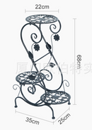 Plant Stand 3 Tier Black