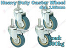 Swivel Castor Caster 125mm Transport Rolling Wheel Set