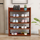 5 Tiers Wooden Shoe Rack Cabinet "Brown"