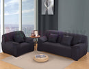 Stretch Sofa Cover Loung Couch Removable Slipcover 1/2/3/4Seater+1 Cushion Cover *Black *4 Sizes