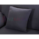 Stretch Sofa Cover Loung Couch Removable Slipcover 1/2/3/4Seater+1 Cushion Cover *Black *4 Sizes
