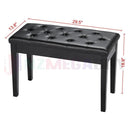 Piano Leather Stool - 75cm Long