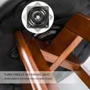 2 x Bentwood Wooden PU Kitchen Swivel Bar Stool Black