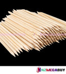 100x Nail Art Orange Wood Wooden Stick Remover*Nail Acc -- Wood Stick x 1bag "