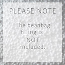 LAZY BEAN® OXFORD Large Bean Bag Cover Indoor/Outdoor Anti UV 30+*Charcol