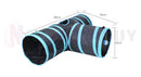 Pet Tunnel 3 way * Blue & Black