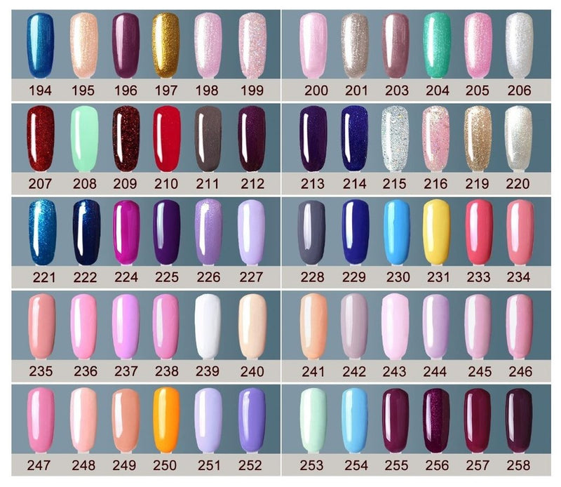 3 X UV LED Soak Off Nail Gel Polish