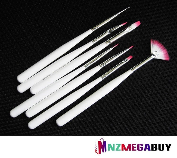 7pc Nail Acrylic Tips UV Gel Painting Drawing Pen