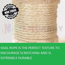 Cat Scratching Post Tree - Chocolate & Cream