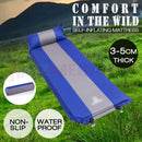 Self Inflating Single Camping Sleeping Mattress Air Bed Hiking Blue