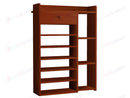 10 Tiers Wooden Shoe Rack Cabinet "Brown"