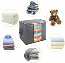 Clothes Quilt Blanket Storage  Charcoal Bamboo 90L * 2 Style