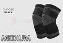 1 pair Knee Brace Elastic Sleeve Support (Black) * 3 Sizes
