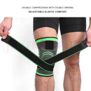 1 pair Knee Brace Elastic Sleeve Support (Black) * 3 Sizes