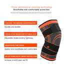 1 pair Knee Brace Elastic Sleeve Support (Black) * 3 Sizes
