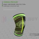 1 pair Knee Brace Elastic Sleeve Support (Orange) 3 Sizes