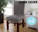 Chair Covers *Grey *Available In 2Pcs and 4Pcs