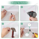 3Pcs Corner Shelf Floating Wall Mount Holder  *Black