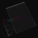 100 Cello Bags Cellophane Clear Resealable Plastic Self Seal Adhesive *15 Sizes