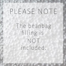 LAZY BEAN® Velvet BEAN BAG OTTOMAN COVER