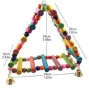 Bird Chewing Toy * Parrot Swing Toys Chewing Hanging Bell Cockatiel Cage Toy
