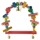 Bird Chewing Toy * Parrot Swing Toys Hanging Bell Cockatiel Cage Toy* 27CM