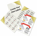 A4 Labels Sticker, White Matte Self Adhesive Sticker Paper Label