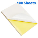 A4 Labels Sticker, White Matte Self Adhesive Sticker Paper Label