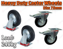 Swivel Castor Caster 75mm Transport Rolling Wheel Set