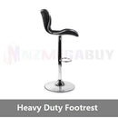 2 x PU Kitchen Cafe Swivel Bar Stools Black