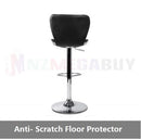 2 x PU Kitchen Cafe Swivel Bar Stools Black