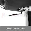 2 x PU Kitchen Cafe Swivel Bar Stools Black