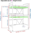 Microwave Shelf Holder Black 3 Tier Expandable