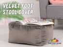 LAZY BEAN® Velvet BEAN BAG OTTOMAN COVER