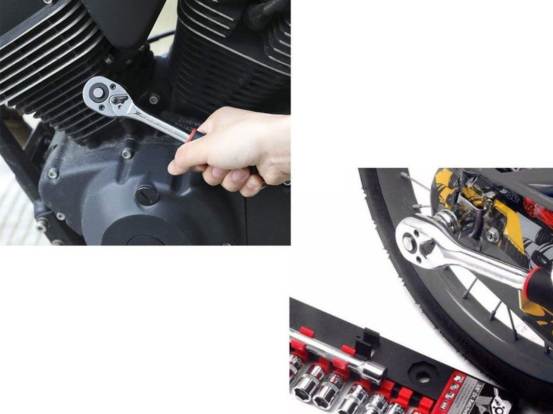 Ratchet Wrench Socket Set 12Pcs