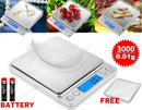 Kitchen Food Scale Digital LCD Electronic Balance Weight Postal Scales *4 Sizes