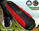 Camping Mummy Sleeping Bag Single -5°C Red/Black