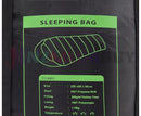 Camping Mummy Sleeping Bag Single -5°C Grey/Black