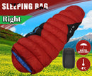 Camping Mummy Sleeping Bag Single -8°C Red