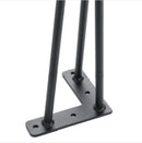 Metal Legs* 4pc Coffee Dinner Hairpin Table Leg Desk Coffee table *3 Rod 71cm