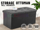 Portable Ottoman Storage 76cm "Black"
