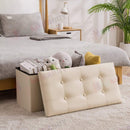 Portable Ottoman Storage 76cm "Cream"