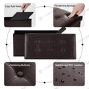 Portable Ottoman Storage 76cm "Black"