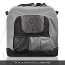 LOVEPET® Grey* Dog Travel Soft Cage Collapsible*6 Sizes