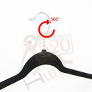 Black Nonslip  Velvet Hangers Coat Cloth