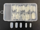 Nail tips, Full Natural tips, 100pcs Natural French Acrylic False Full Nail Tips*Nail Tips--  Full Natural , 4916 , small "