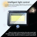100COB Solar Sensor Light Solar Security Light Motion Detection Garden Flood