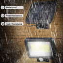 100COB Solar Sensor Light Solar Security Light Motion Detection Garden Flood