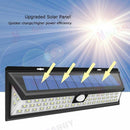 118 LED Solar Powered PIR Motion Sensor Light Garden Outdoor Security Lights